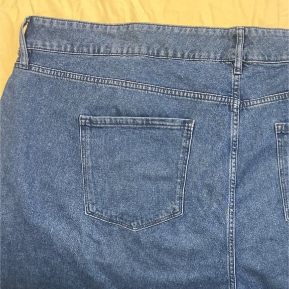 Liz Claiborne Womens Wide-Leg Denim Crop Pants Light Wash Plus Size 28W - Picture 7 of 12